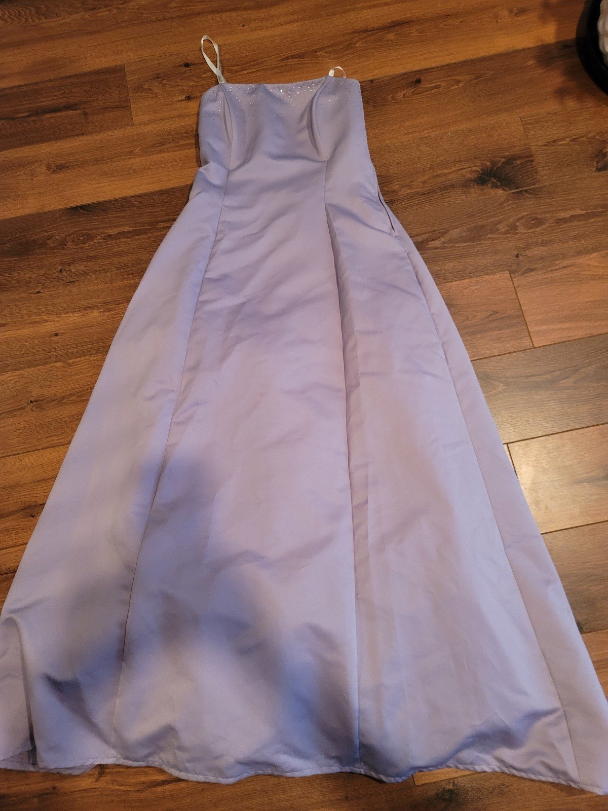 ROBERTA Lilac color Silk Style Strapless Dress BEST OFFER WILL BE CONSIDERED