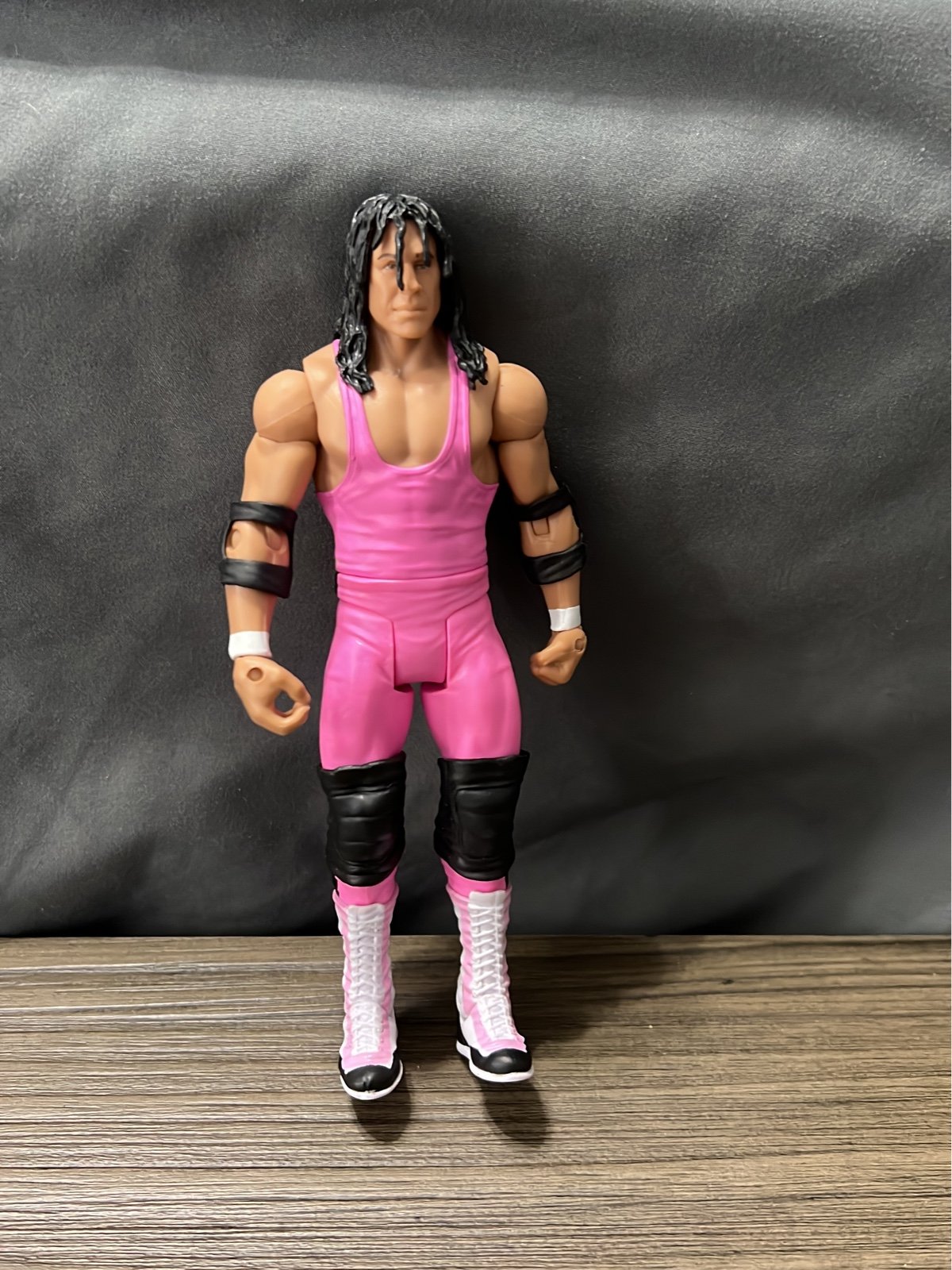 Bret Hart wwe basic figure from Mattel Like NEW all pink Bret Hart wwe basic figure from Mattel Like NEW all pink