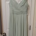 KLEINFELD COLD-SHOULDER Long Chiffon Aline Pleated Backless Prom Dress Size 8