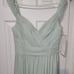 KLEINFELD COLD-SHOULDER Long Chiffon Aline Pleated Backless Prom Dress Size 8
