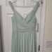 KLEINFELD COLD-SHOULDER Long Chiffon Aline Pleated Backless Prom Dress Size 8