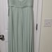 KLEINFELD COLD-SHOULDER Long Chiffon Aline Pleated Backless Prom Dress Size 8