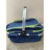 Insulated Folding Picnic Basket Large Cooler Shopping Bag Blue/green New