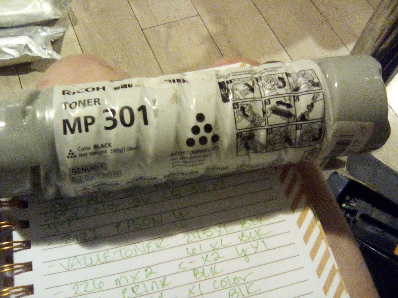 Ricoh toner mp 301 black