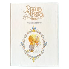 Precious Moments Bible Wedding Edition NKJV Padded Silver Gilded