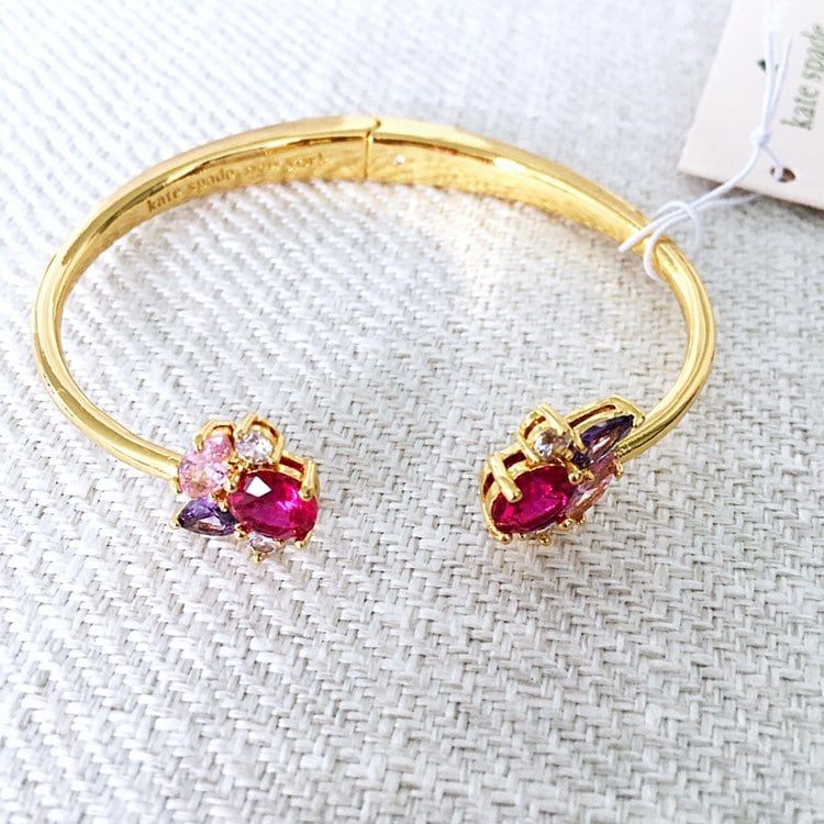 Kate Spade Little Gem Hinged Cuff Bracelet