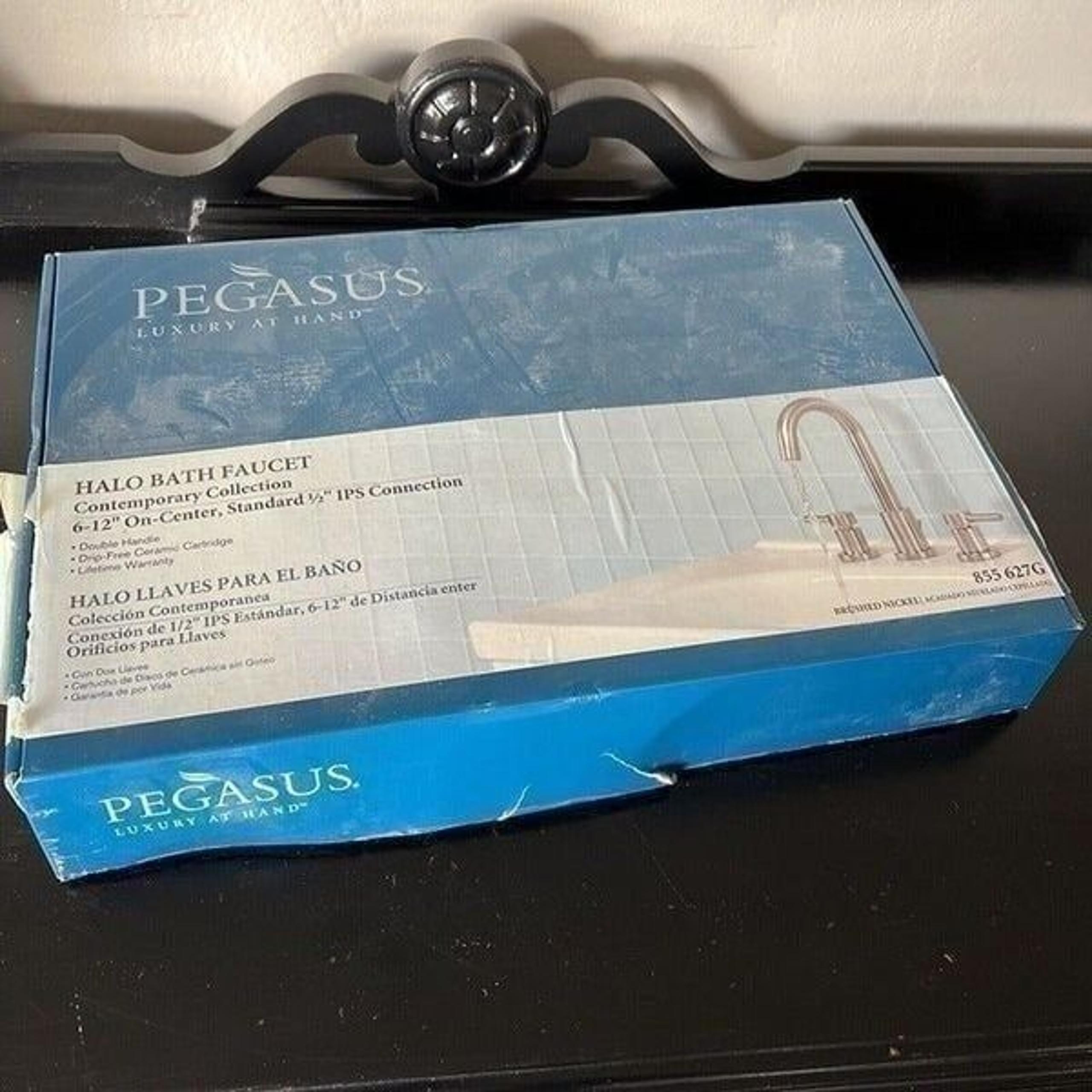 PEGASUS CONTEMPORARY COLLECTION HALO ROMAN BATH FAUCET 855 627 G BRUSHED NICKEL