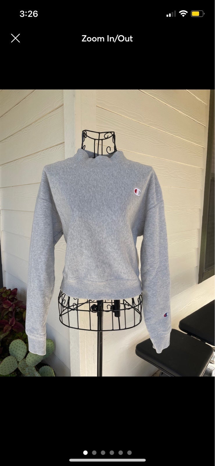 Champion Reverse Weave Crewneck Grey