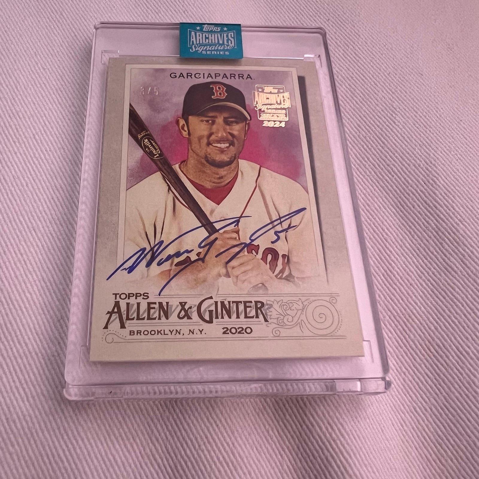 Nomar Garciaparra corner ding 2013 Topps Five Star Autograph