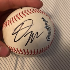 Donovan Mitchell autographed baseball + future MLBers