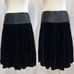 Dolce & Gabbana black velvet A Line Bubble Hem Mini Skirt Size Small/Medium