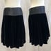 Dolce & Gabbana black velvet A Line Bubble Hem Mini Skirt Size Small/Medium