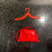 Vintage Libby Remco Red & Blue Plaid Peacoat, Handbag & Hanger for Barbie Dolls