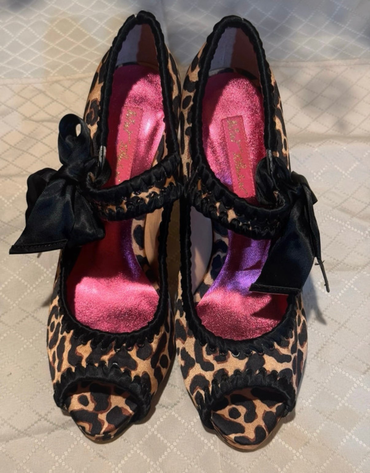 Leopard print heels