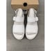 Dr Martens Voss Mono Women's Sandals White Platform Straps Soft Wair Size 5