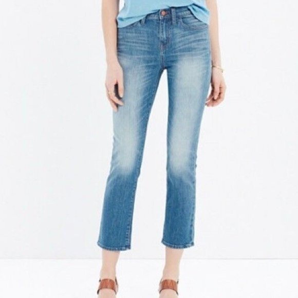 Madewell Kick Out Crop Jeans Thom Wash Size 24