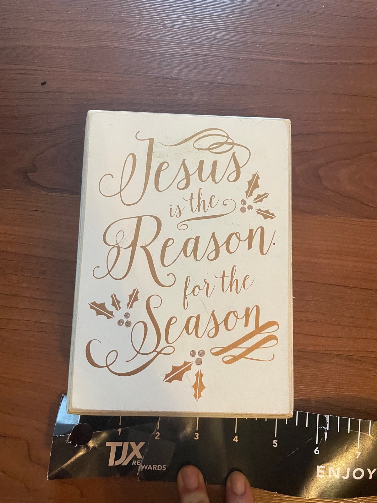 Brand new jesus is the reason for the season wall plaque