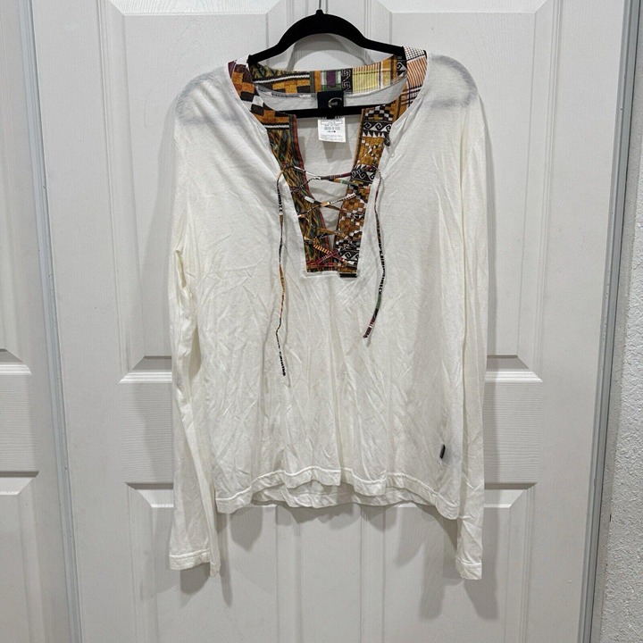 Women’s Just Cavalli Tunic String Top Size 56 Western Lightweight Multicolored