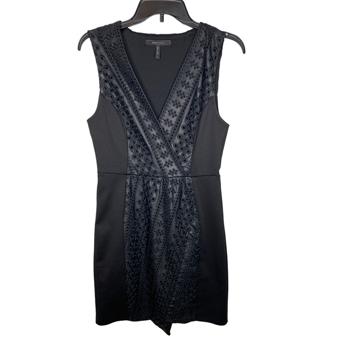 Bcbg faux leather vest dress sale