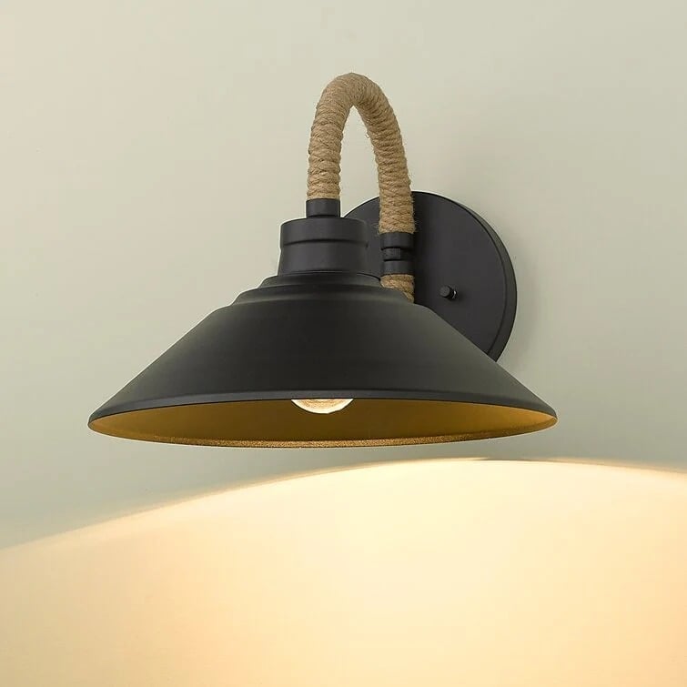 Esmeralda 1 - Light Dimmable Natural Black Barn Light, MG341
