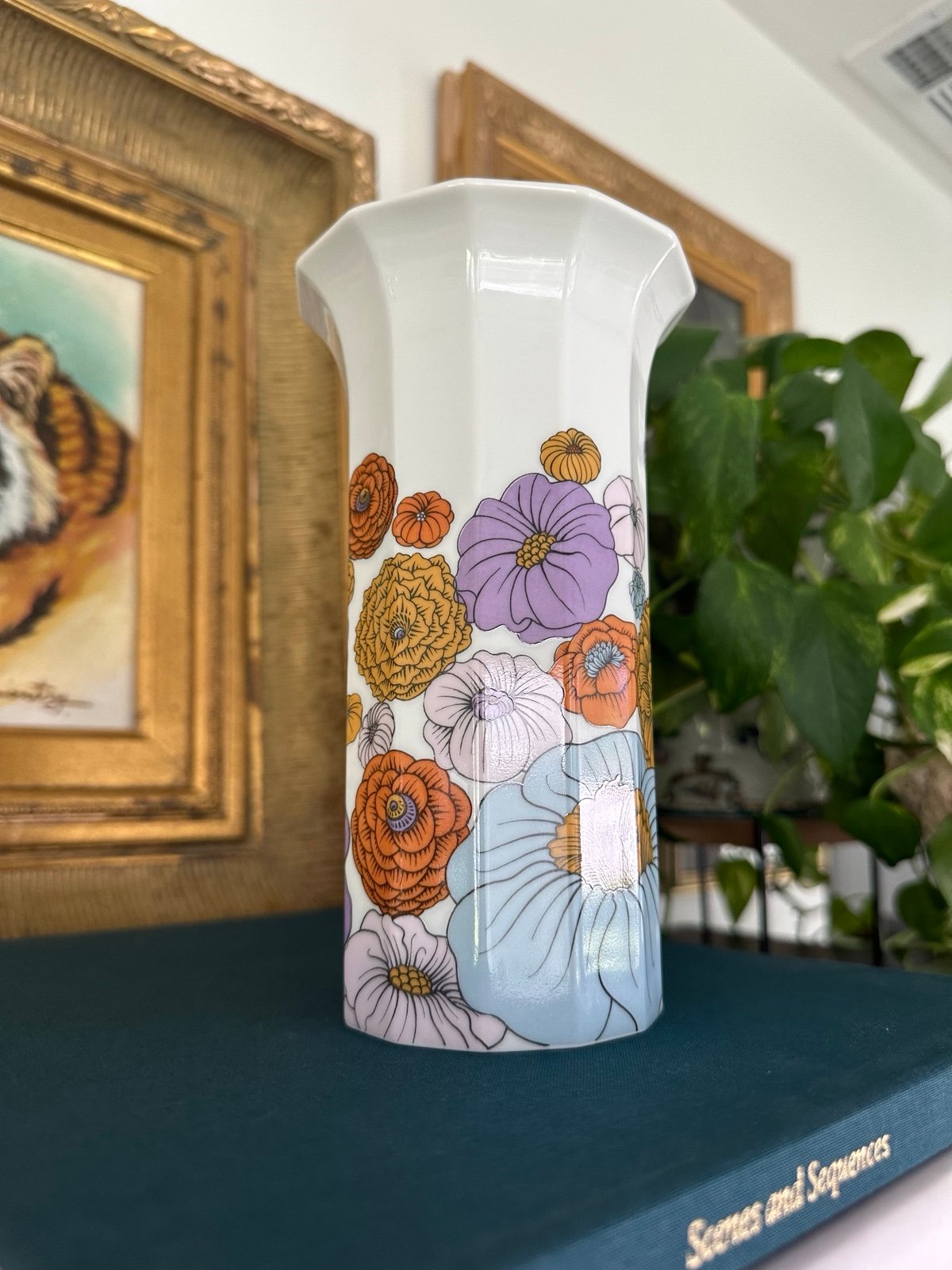 Vintage Rosenthal Floral Vase