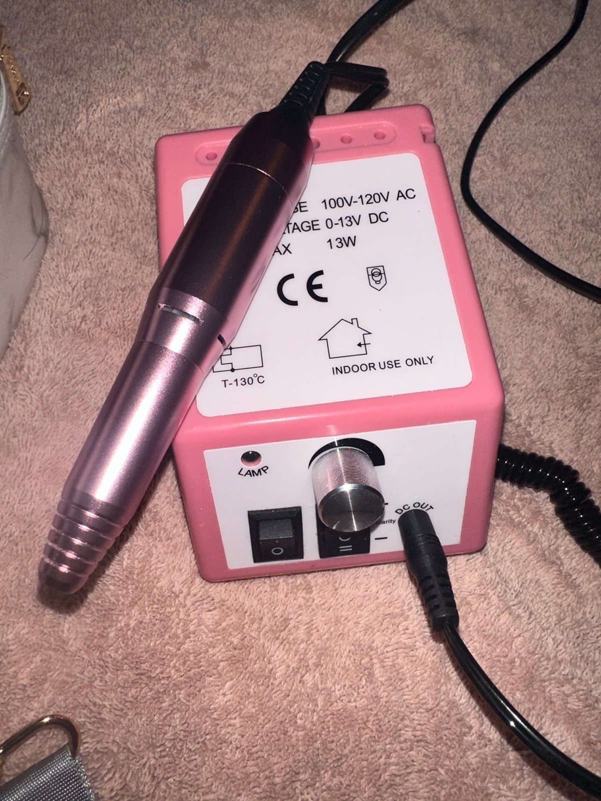 Electric Nail File Drill Manicure Machine Art Acrylic Pedicure Tool Set Kit