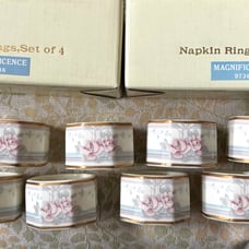 8 Noritake Magnificence Napkin Rings