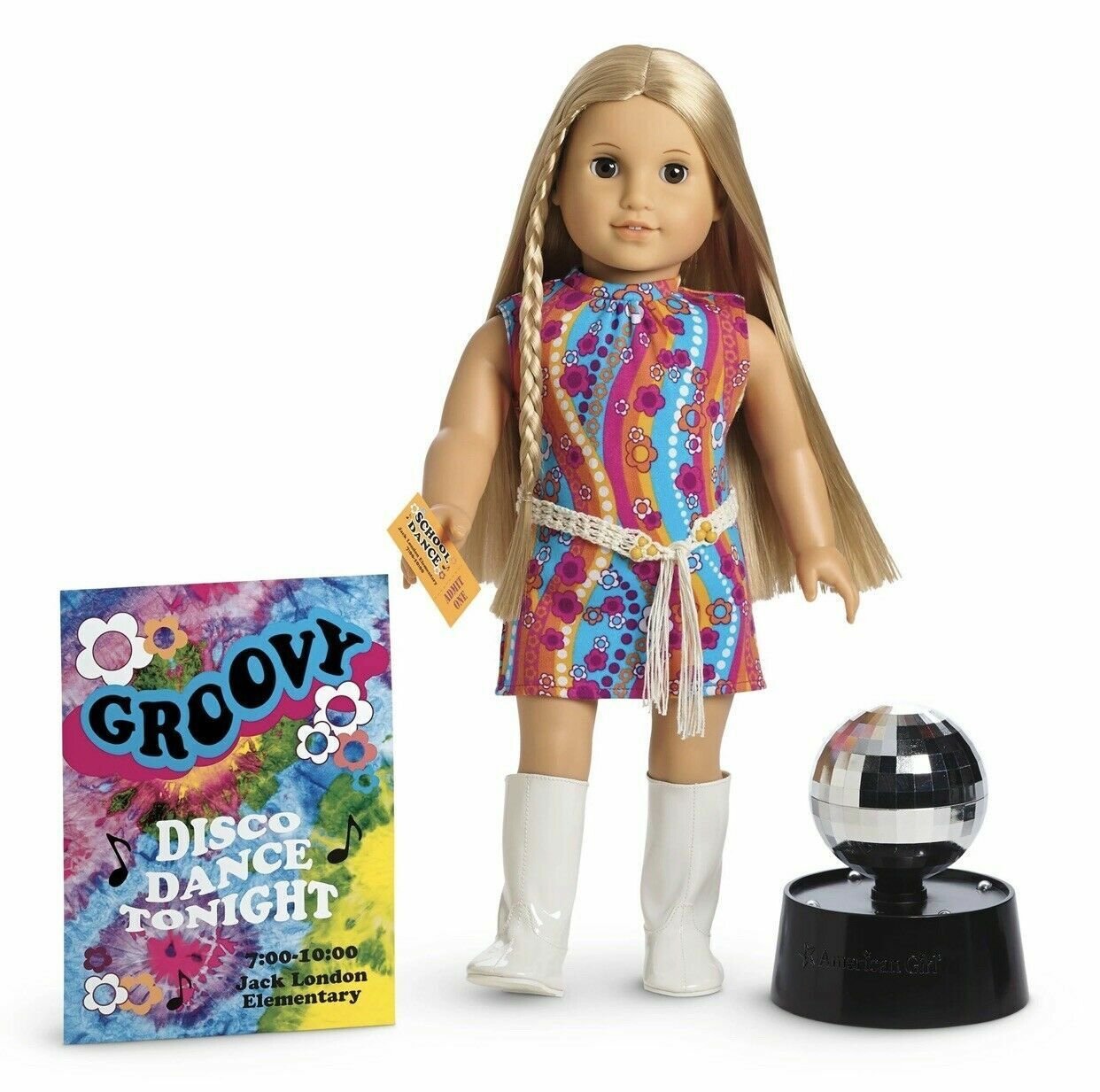 American Girl 18” Doll Julie Disco Dance Party Outfit Set New in Box NO DOLL