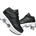 2-in-1 Retractable Roller Skates & Sneakers SZ 8.5 Unisex Wheels Outdoor Fun & F