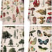 4 Pcs Summer Boho Vintage Kitchen Towels 16 x 24 Inch Dish Towels Modern
