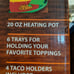 Taco Tuesday COLORFUL Lazy Susan! MEXICAN Food Topping Platter. NEW