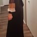 Amazing vintage 70s Style Brown Floor Length Dress w/Long Sheer Sleeves Size 14
