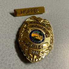 Hopper Hawkins PD Chief Badge & Nameplate | Strangers Things Cosplay Badge