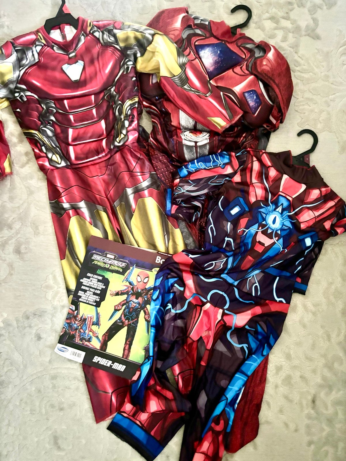 Boys Halloween Iron Man/Spiderman Costumes