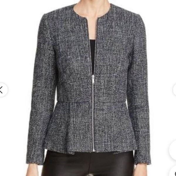 Donna Karan | NWTs Tweed Peplum Blazer Size 4