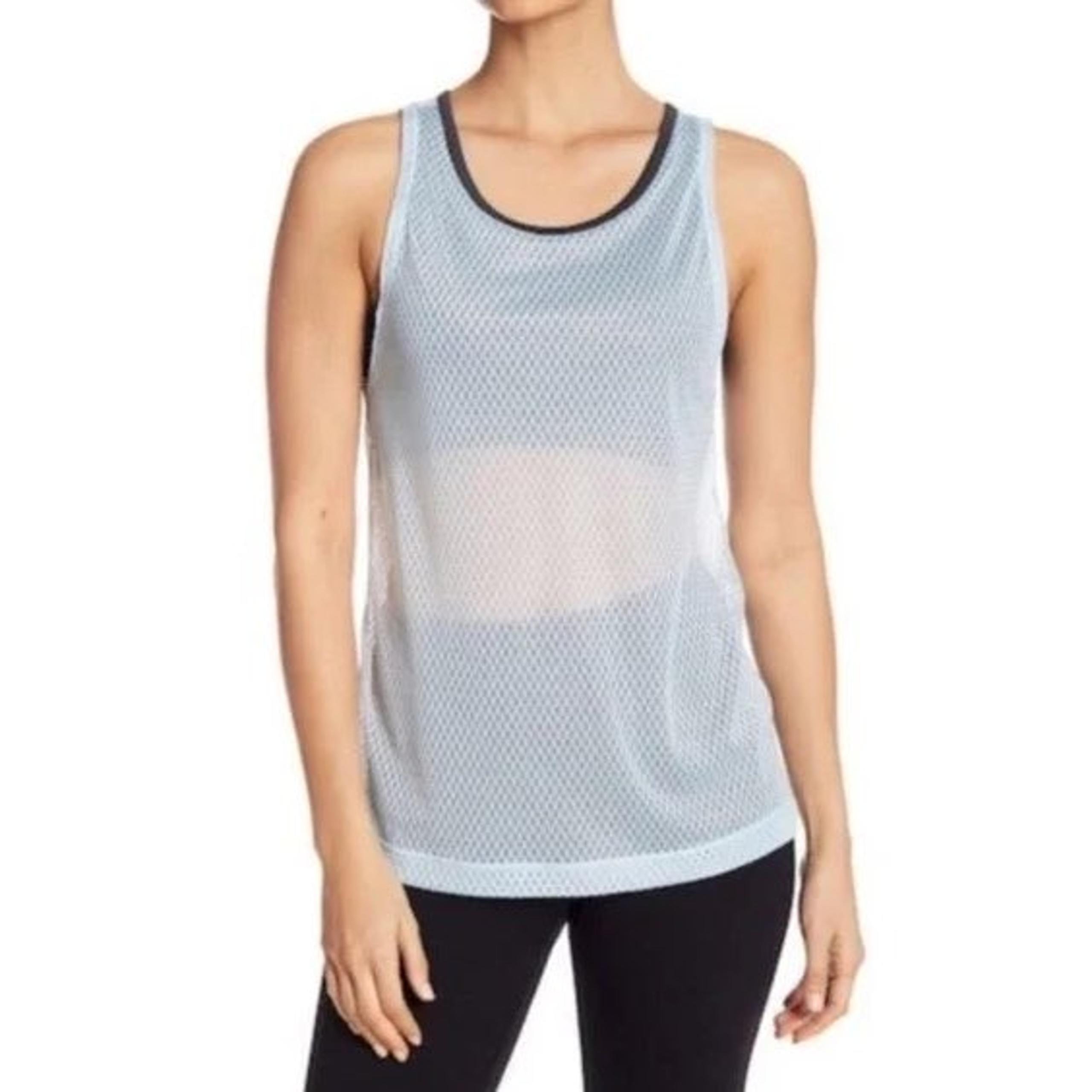 Zella Double Play Mesh Tank Bra Top, M