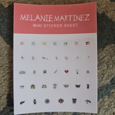 Melanie Martinez Trilogy Tour VIP mini sticker sheet