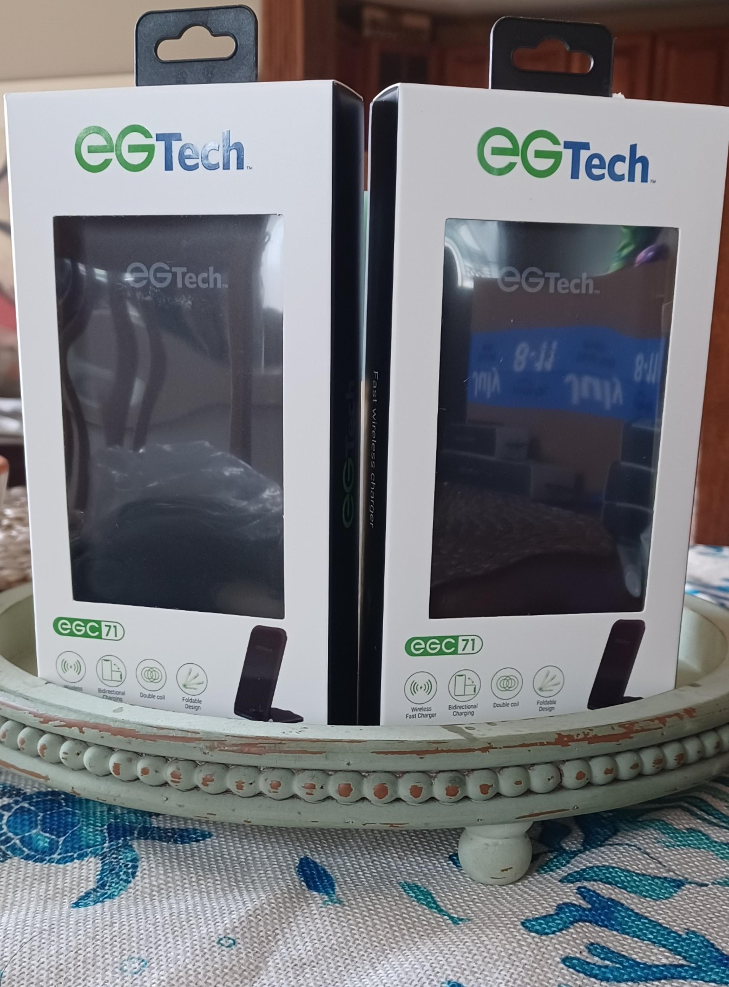EG TECH ~ EGC 71 Fast Wireless Charger/Charging Pad Bundle of 2