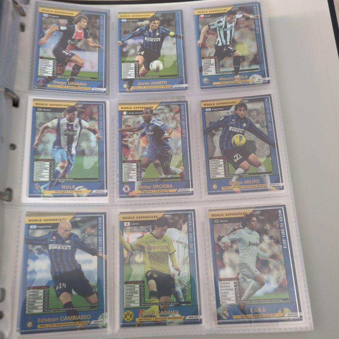 wccf footista 2011-2012 binder semi-complete set