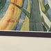 Vicki D Thomas Signed Watercolor Print Painting Purple Metal Frame Large Floral