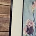 Vicki D Thomas Signed Watercolor Print Painting Purple Metal Frame Large Floral