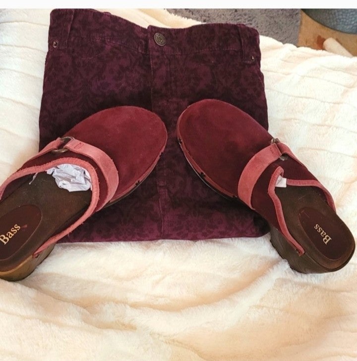G.H. Bass & Co. Skirt & matching clogs