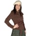 Long sleeve button front tie belt jacket
