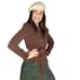 Long sleeve button front tie belt jacket