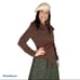 Long sleeve button front tie belt jacket