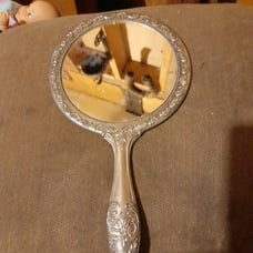 Silver atique mirror