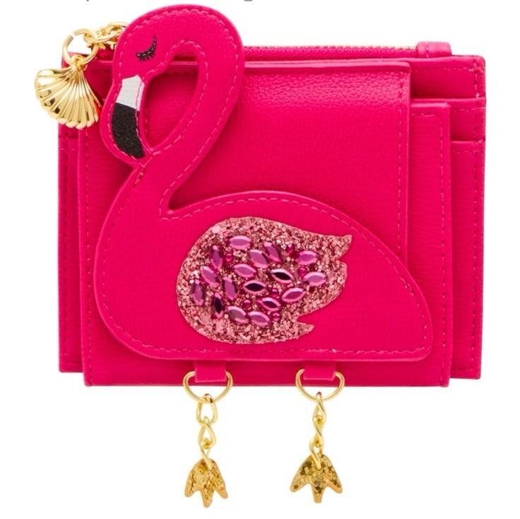 New Betsey Johnson Hot As Flock Bifold Wallet