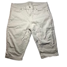 Michael Kors Women’s Izzy Capris Aluminum Gray Jeans Skinny Leg Stretch Size 12