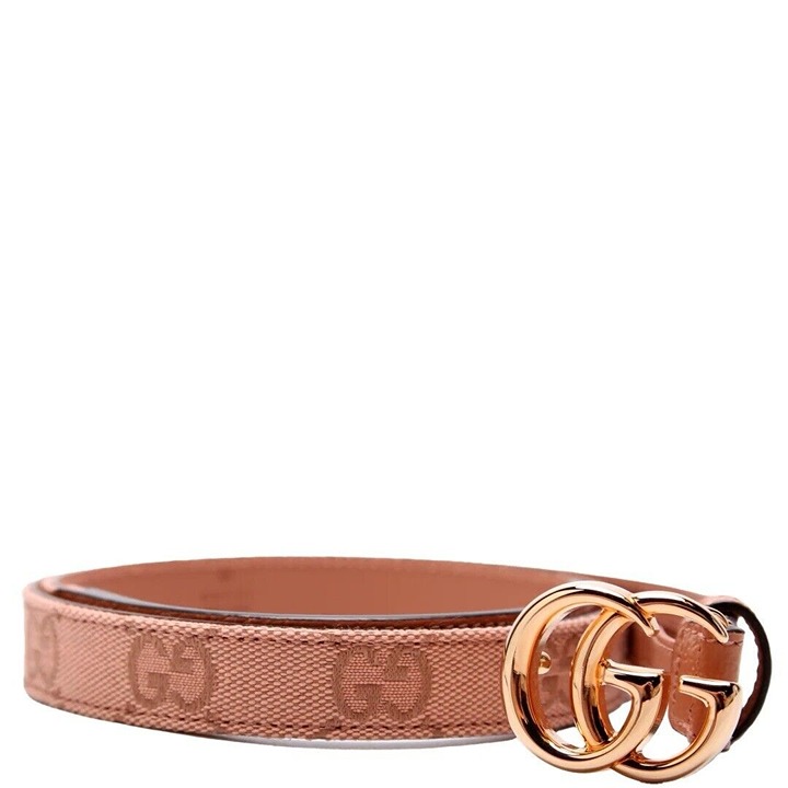 NEW GUCCI PINK BELT CANVAS GG Sz 95 Cm 38 In