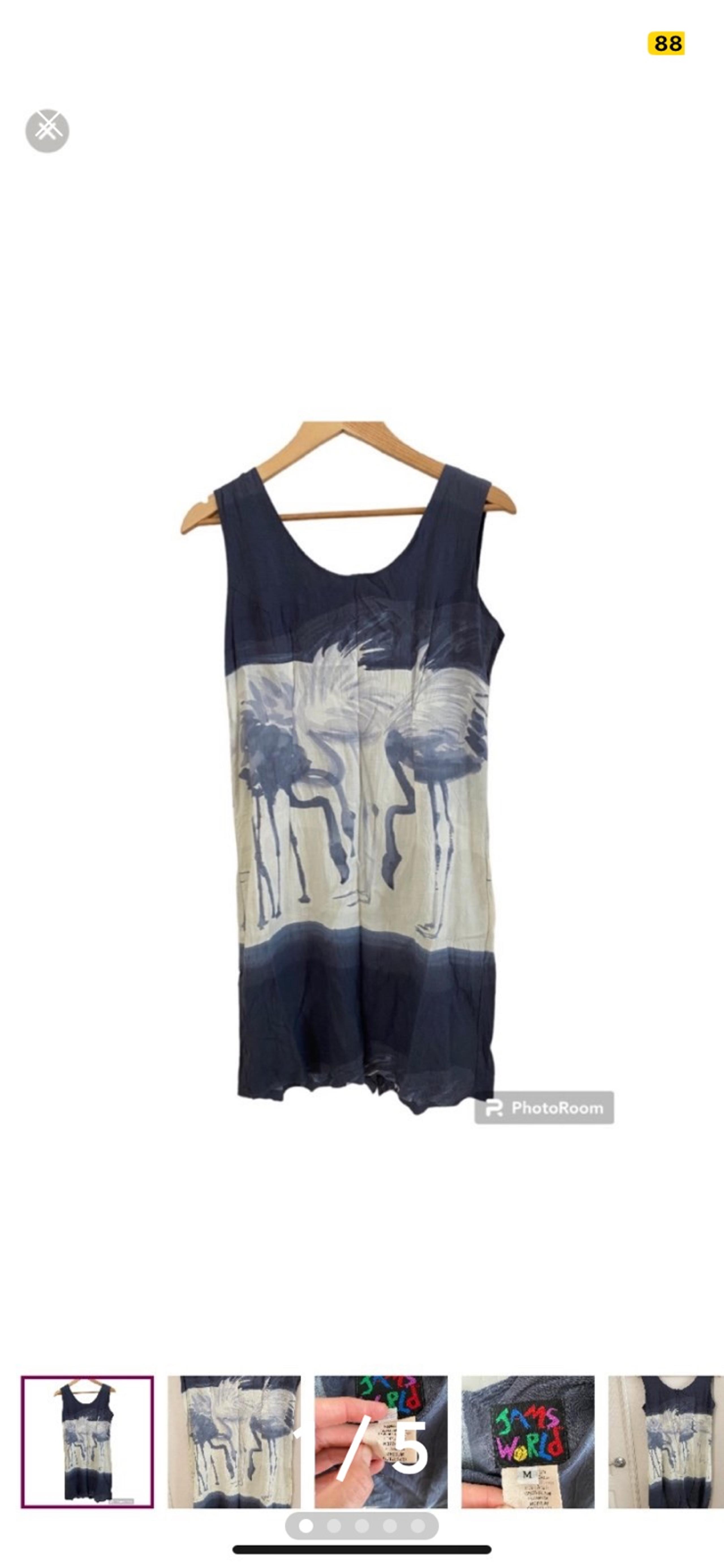 Jams World Rayon Flamingo Hawaiian Dress